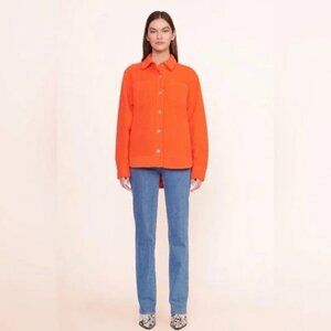 Staud Voyaging Jacket Papaya Sherpa